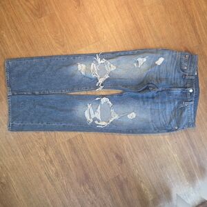 Levi's Distressed Blue Boyfriend Jeans